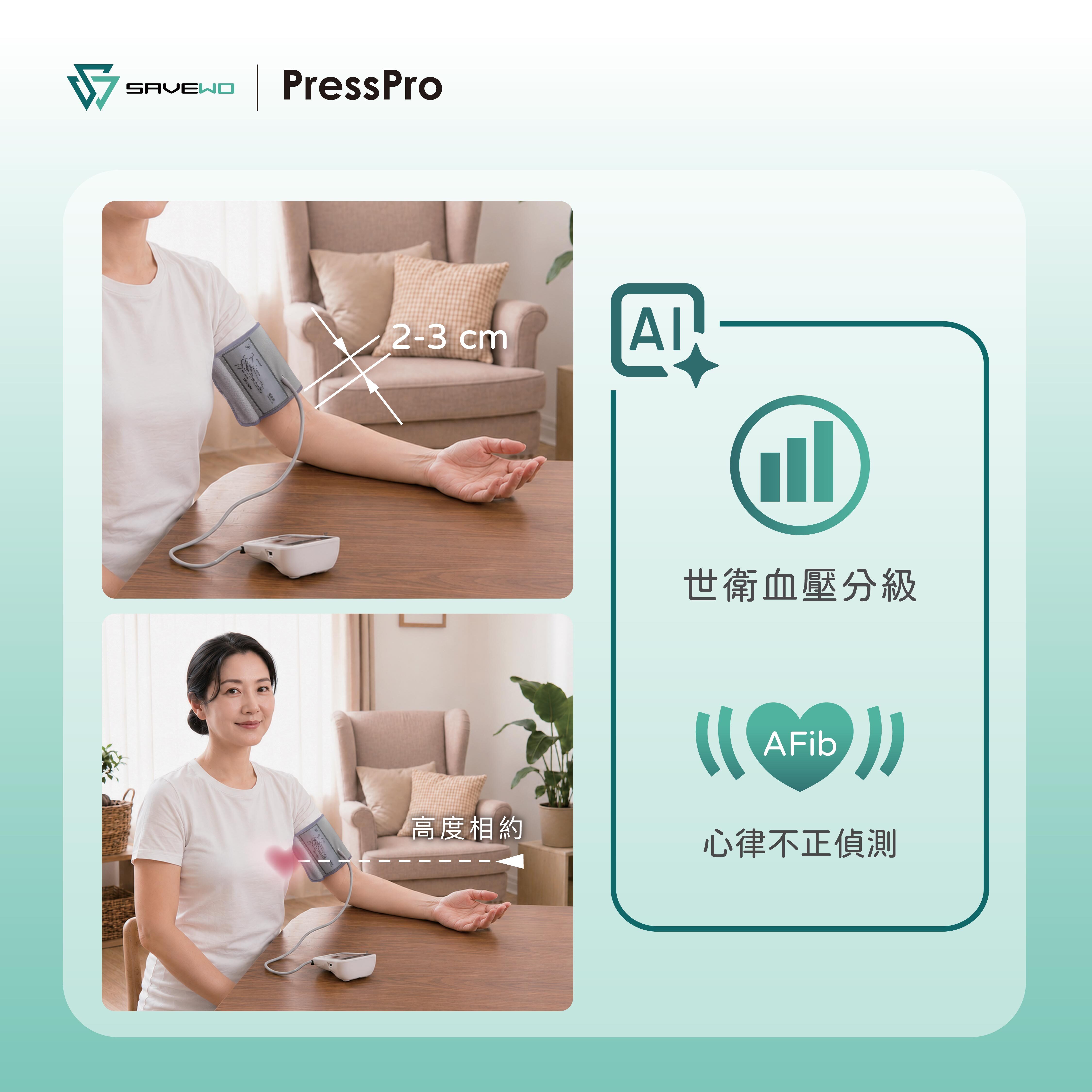 SAVEWO PressPro B18 配戴與功能介紹