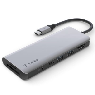 Belkin Connect USB-C 7-in-1 Multi-Port Hub - AVC009BTSGY [Hong Kong Genuine Product] - DIGIBAL ONLINE