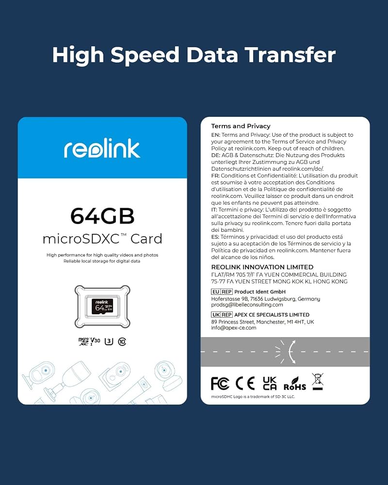 SD64GB Accessory 香港行貨 Reolink