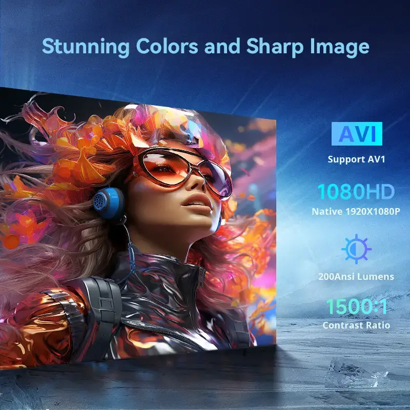 Image of DIGIBAL N2W 1080P FHD 全高清投影機 [香港行貨] | Netflix 授權 | WhaleOS | 200ANSI | 2000:1 對比