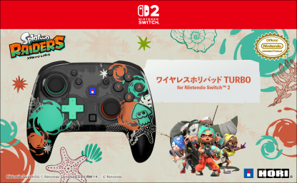 HORI 無線控制器 TURBO 《斯普拉遁 塗擊隊》系列 for Nintendo Switch™ 2（CG-HOR239A）[香港行貨]