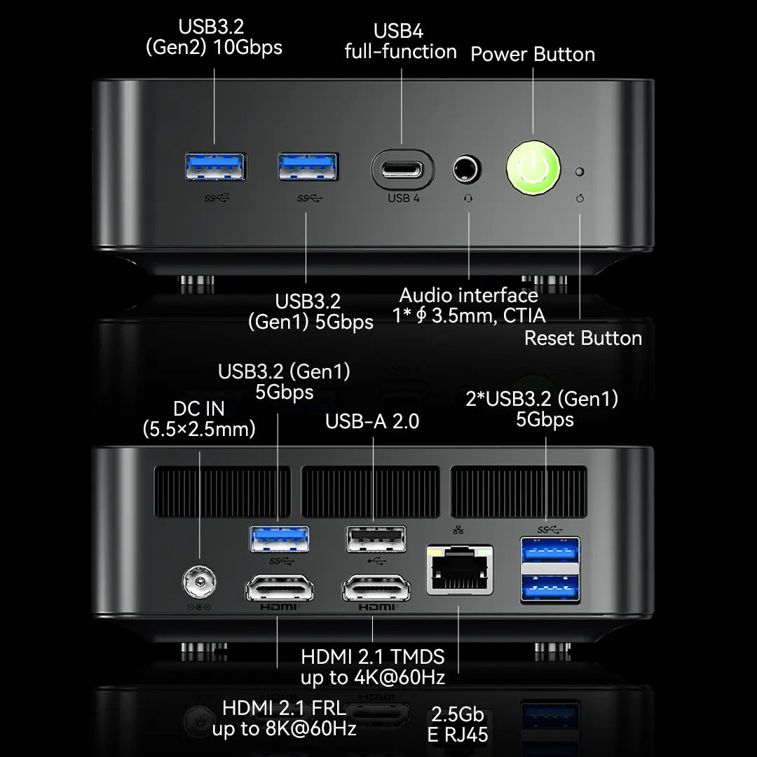 GMKTEC NucBox K17 plus Intel Core Ultra 7 258V Mini Computer (CS-GNBK17P) [Hong Kong Genuine Product]