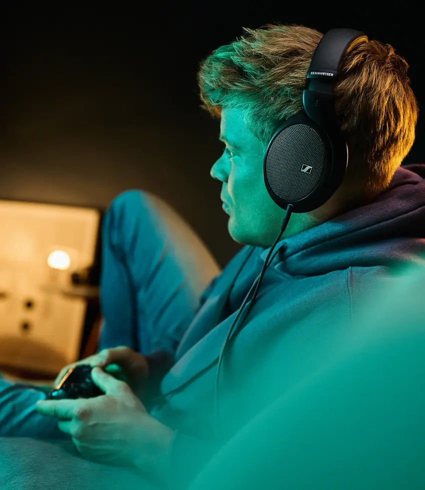 HD 550 open-back audiophile headphones detail