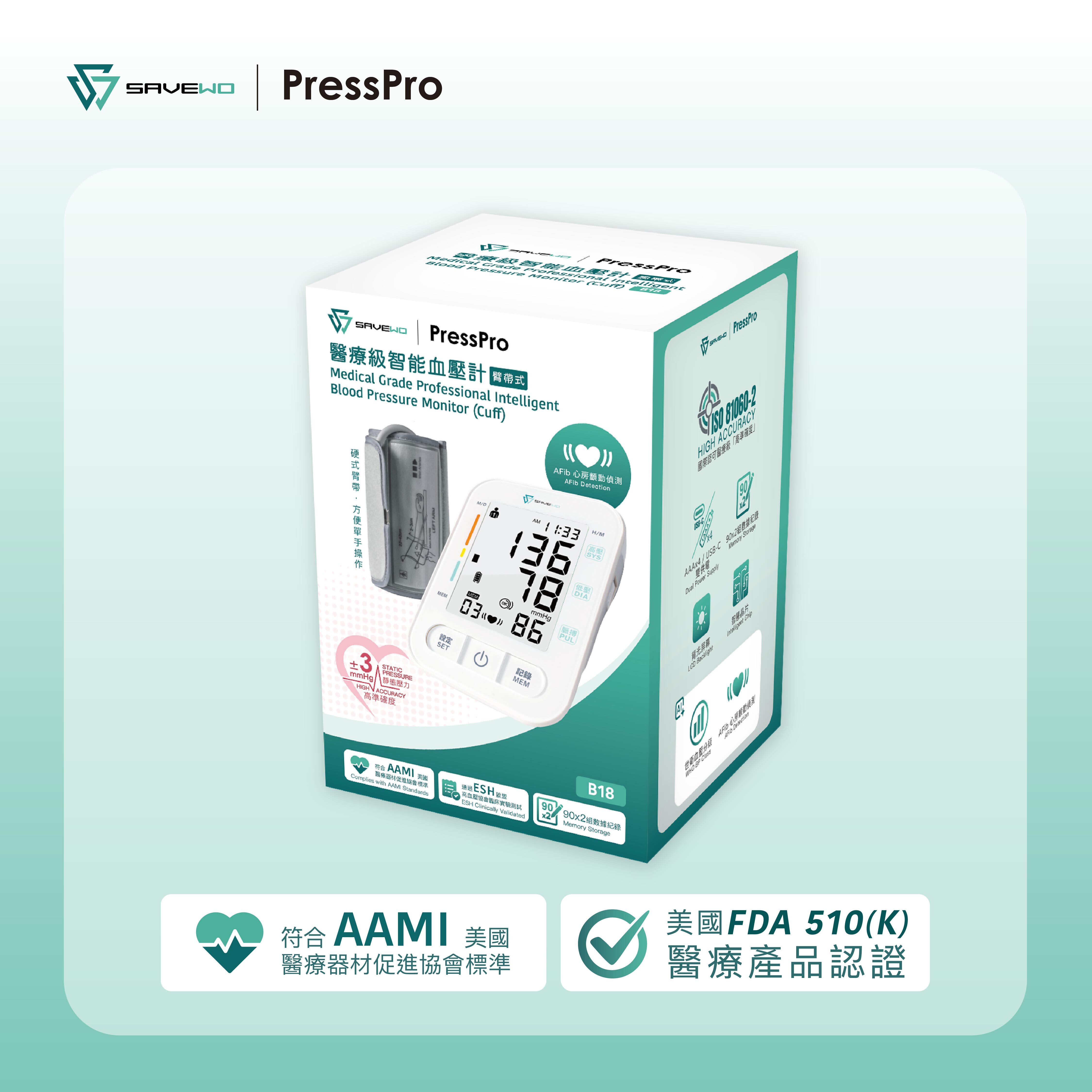 SAVEWO PressPro B18 包裝與認證