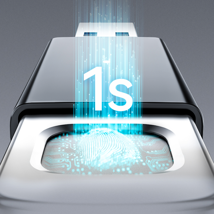 256-bit AES hardware encryption protection