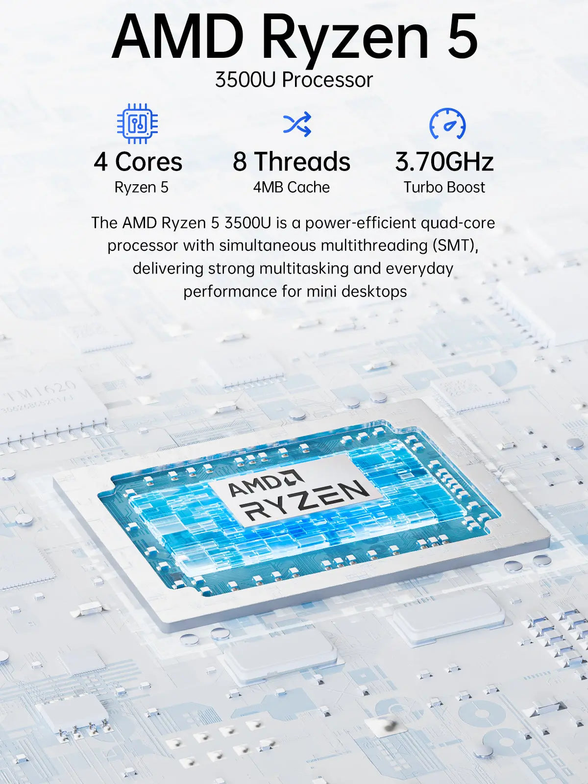 GMKTEC NucBox G10 AMD Ryzen 5 3500U Mini PC (CS-GNBG10B) [Hong Kong genuine product]