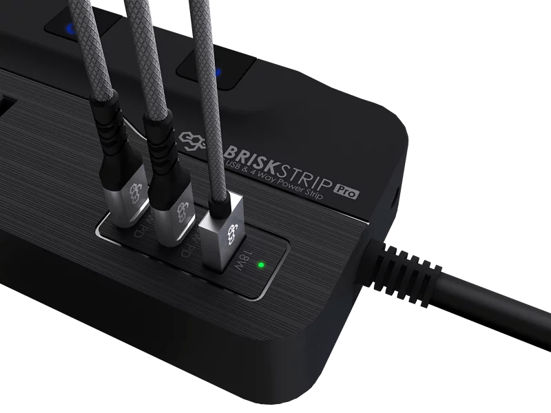 EGO BRISK STRIP PRO GAN PD45w 3USB & 4位 防雷Type C拖板 [香港行貨] - DIGIBAL ONLINE2