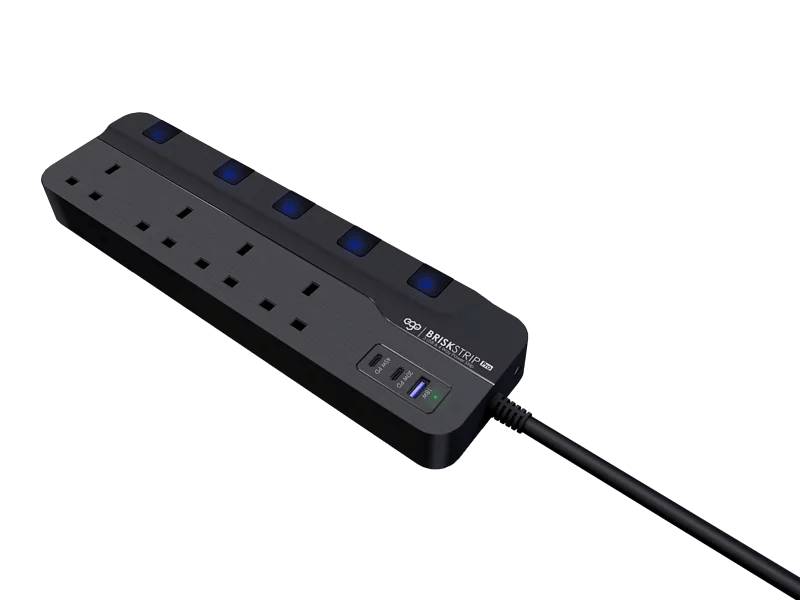 EGO BRISK STRIP PRO GAN PD45w 3USB & 4位 防雷Type C拖板 [香港行貨] - DIGIBAL ONLINE1