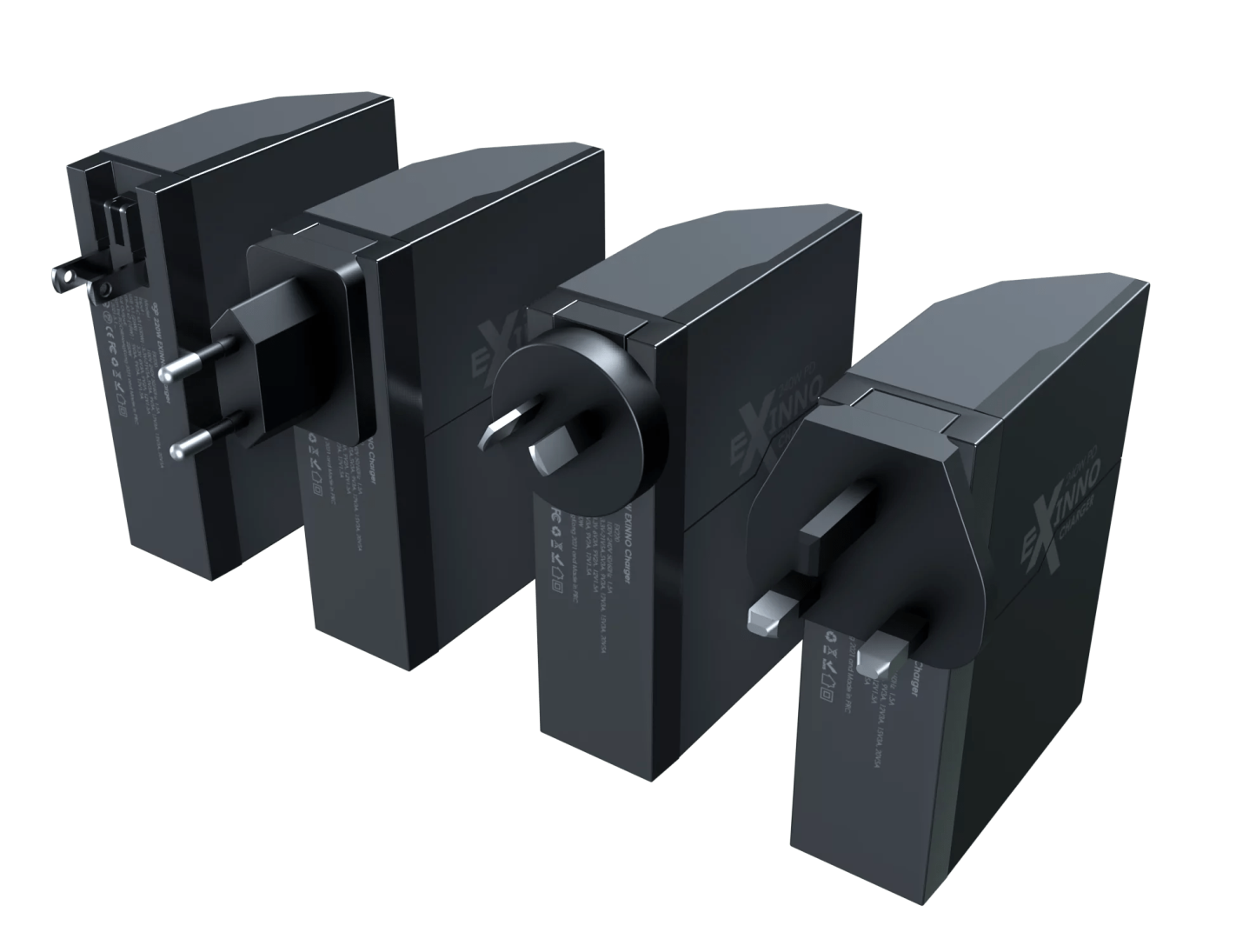 EGO EXINNO+ 300W 即時速度顯示 6USB充電器 - 黑色 [香港行貨] - DIGIBAL ONLINE2