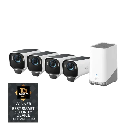 Eufy eufyCam S3 Pro 4K 無線家居安全攝像機 - 4-Cam Kit  [香港行貨]