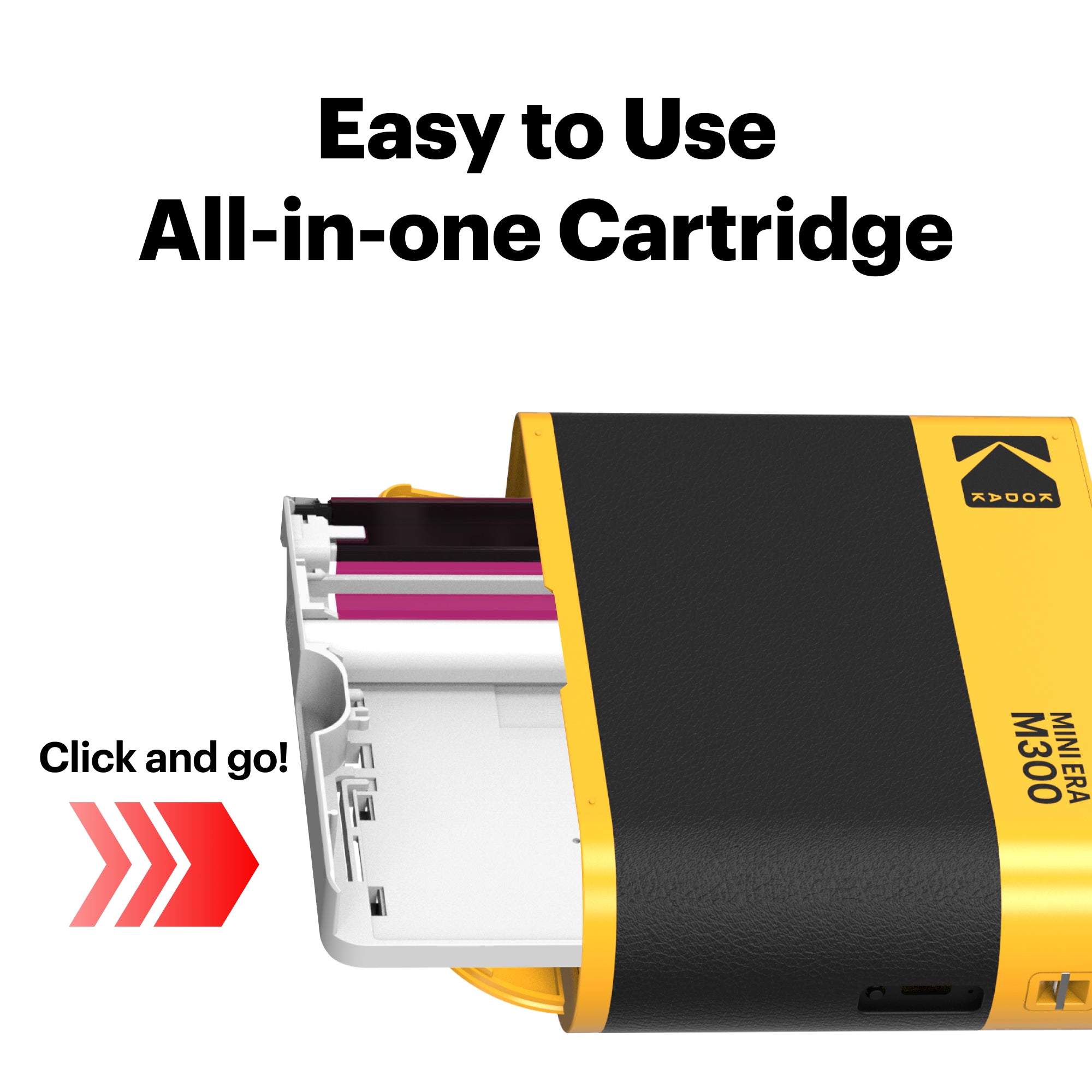Kodak Mini 3 ERA (M300) Portable Photo Printer (Yellow/Black) Genuine HK Stock