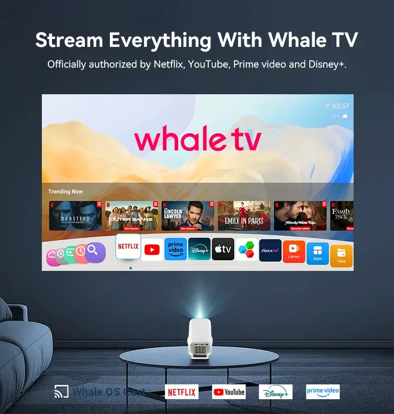 Image of DIGIBAL N2W 1080P FHD 全高清投影機 [香港行貨] | Netflix 授權 | WhaleOS | 200ANSI | 2000:1 對比