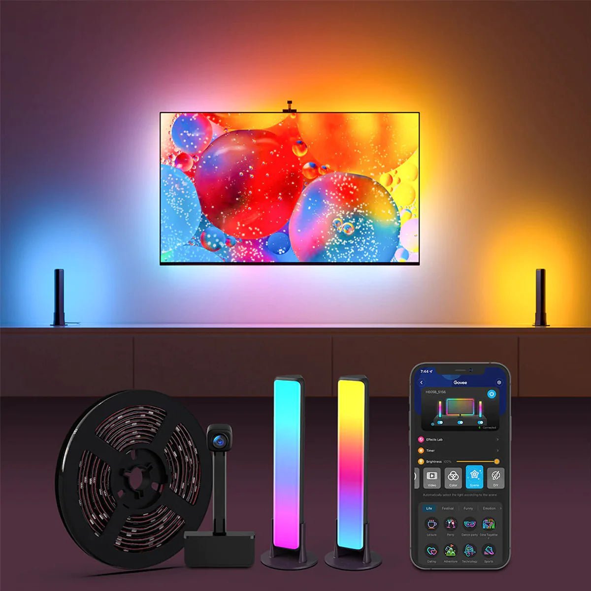 Govee B605B DreamView Pro 電視燈光套裝( LED 燈條+Wi - Fi 電視燈條) [香港行貨] - DIGIBAL ONLINE2
