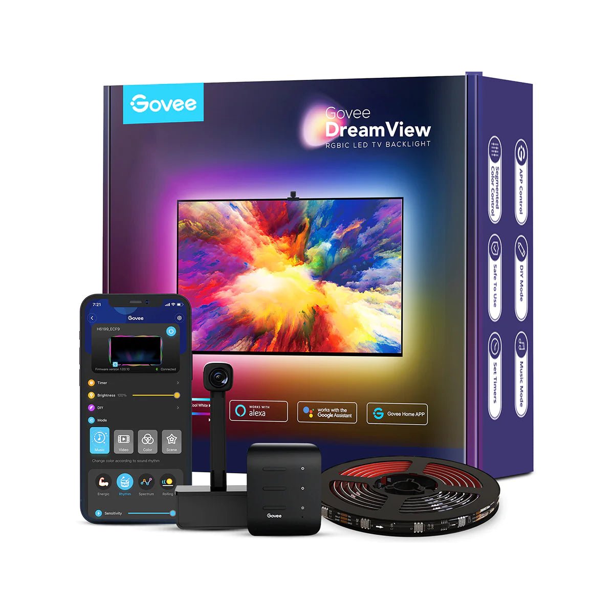 Govee H6199 影院感Wi - Fi 電視背光燈帶(55" - 65"電視適用) (3.8米) [香港行貨] - DIGIBAL ONLINE1