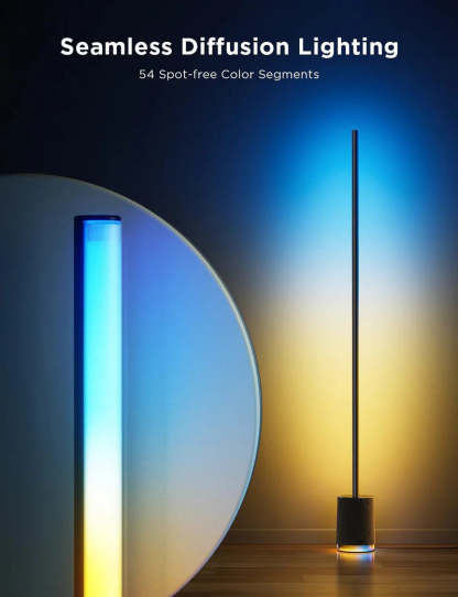 Govee RGBICWW 轉角落地牆燈 Pro (黑色) [香港行貨]-DIGIBAL ONLINE