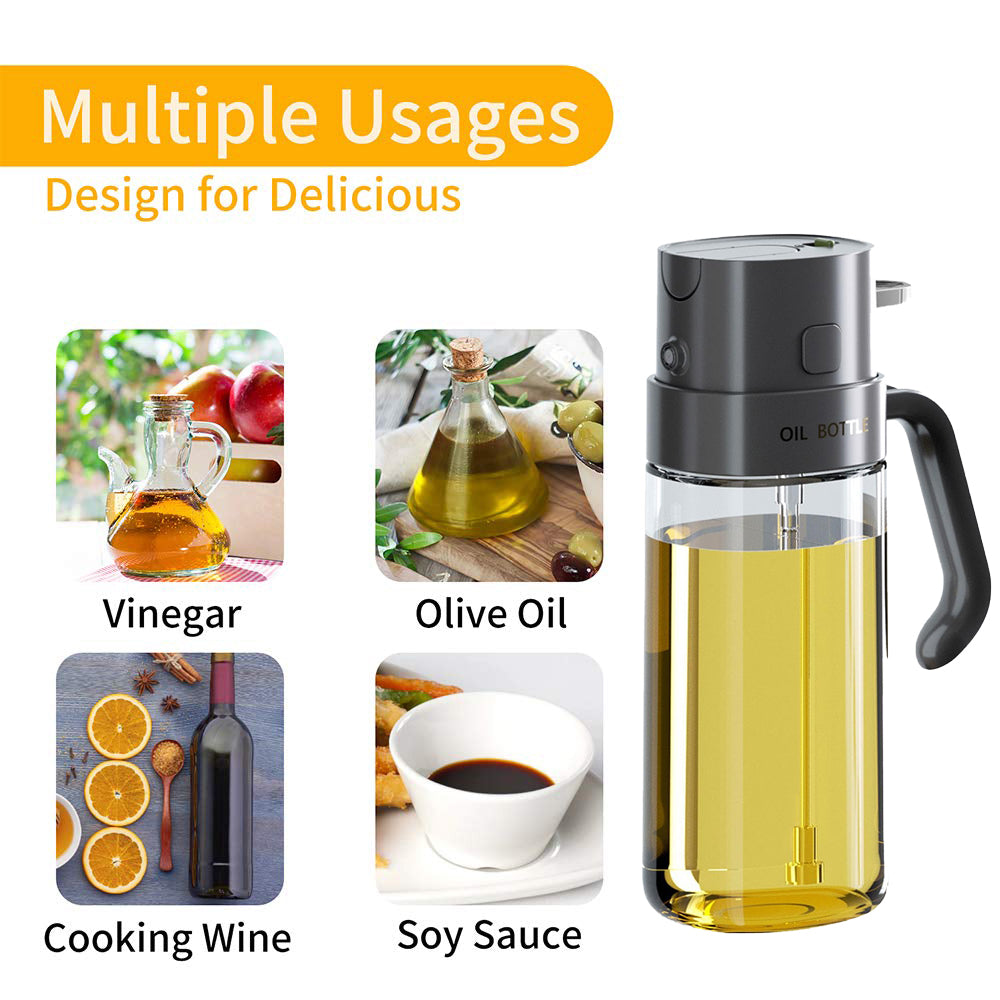 500ML 廚房按壓霧化 防漏油玻璃 噴油壺-DIGIBAL ONLINE