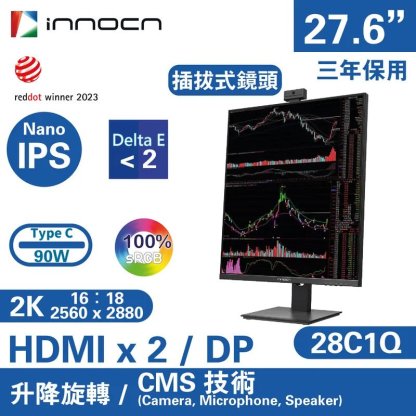 INNOCN 28" SDQHD Nano IPS 16:18 顯示屏 [香港行貨] - DIGIBAL ONLINE2