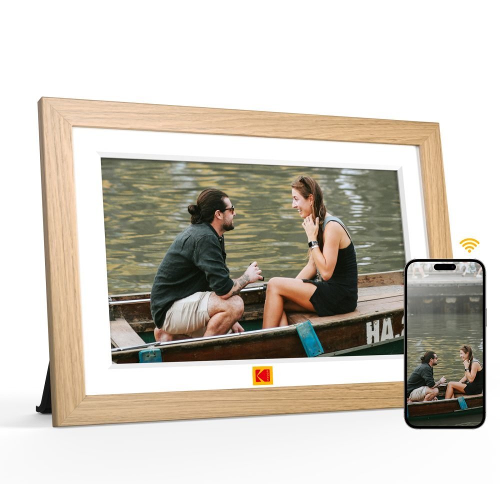 KODAK RCF - 1018W 10.1″經典木質觸摸屏高清電子相架 - 香港行貨 - DIGIBAL ONLINE1