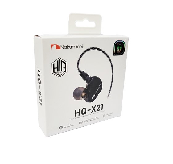 NAKAMICHI HQ-X21 (Black) Dual Dynamic Wired Headphones Strong Bass 3.5 mm [Hong Kong Genuine Product] - DIGIBAL ONLINE