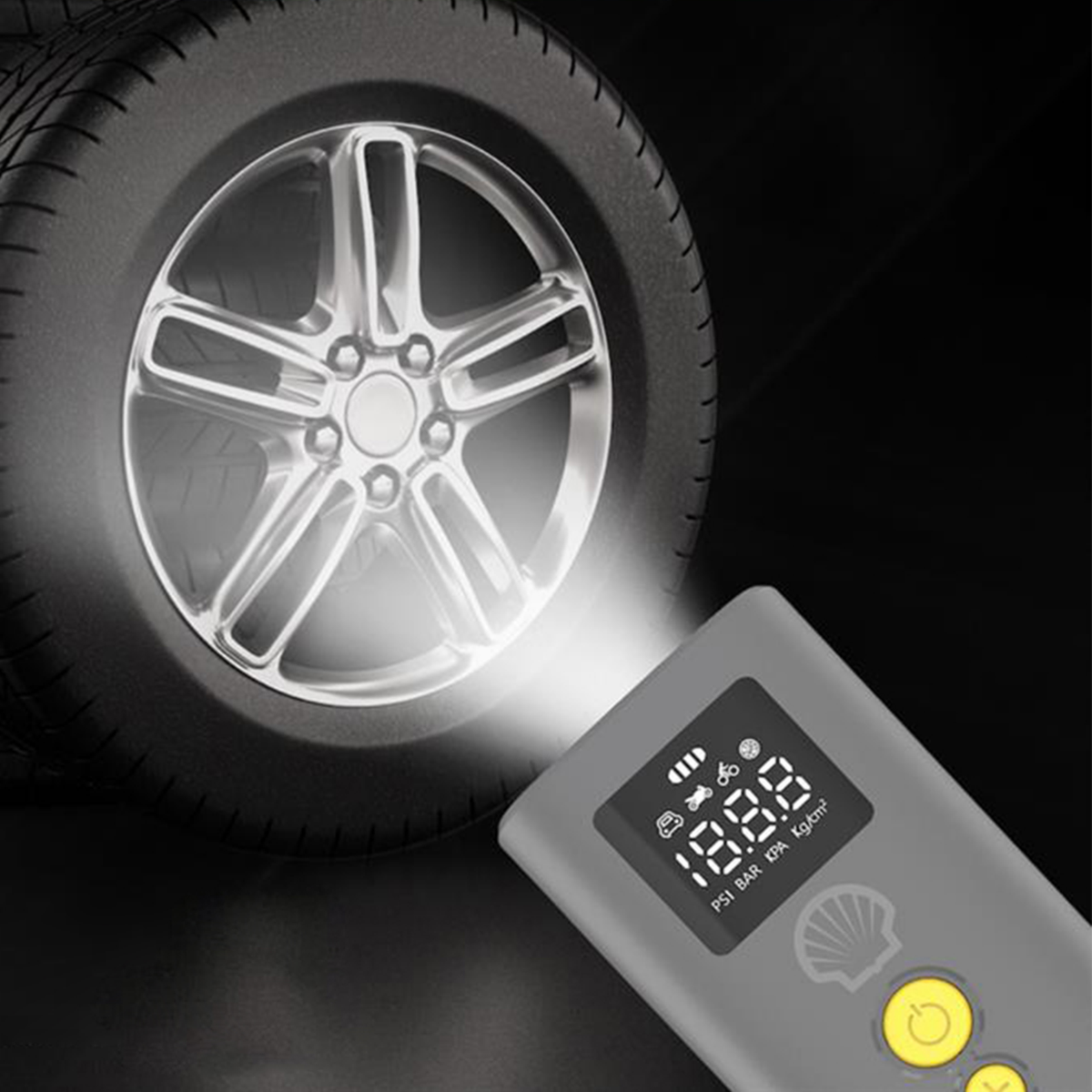 Shell SL-AC014 手持式智能充氣泵/打氣機(高配版)  [香港行貨]-DIGIBAL ONLINE