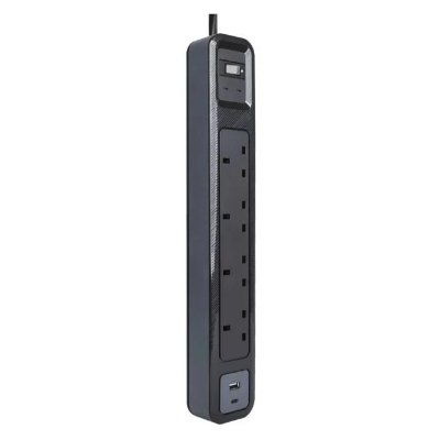 Targus 4位插座PD快充防雷拖板 APs20AP-50 黑色 [香港行貨] - DIGIBAL ONLINE