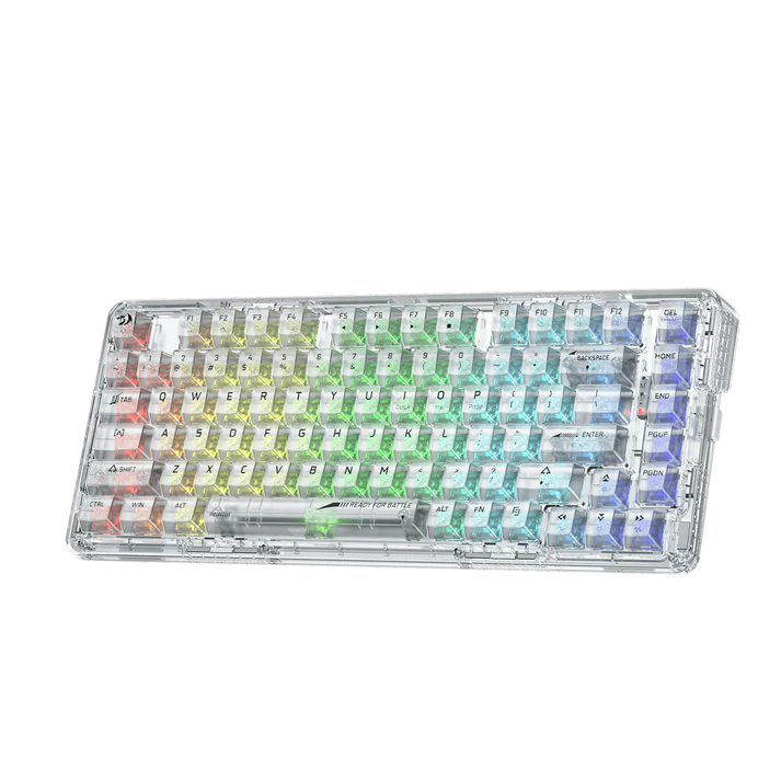 Redragon ELF PRO K649 Wireless Transparent Keyboard 無線電競鍵盤 - 透明水晶軸 [ 一年保養]