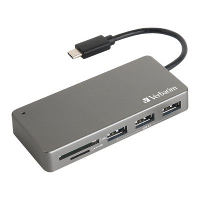 Verbatim USB 3.1 Type C 讀卡器 Hub 灰色 65679 [香港行貨] - DIGIBAL ONLINE2