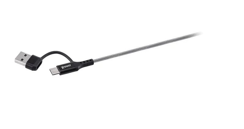 XPower PDX4 4合1 60W PD3.0 鋁合金傳輸充電線 [香港行貨] - DIGIBAL ONLINE