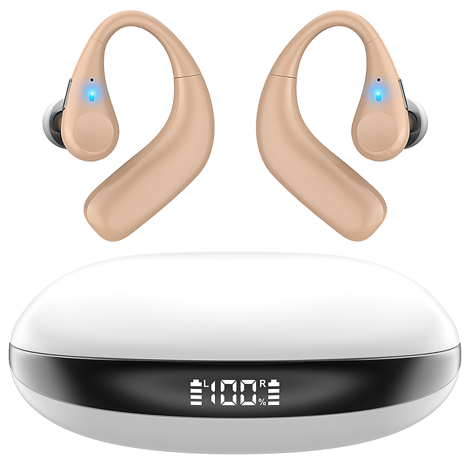 Digital hearing aid CIC/BTE with Bluetooth