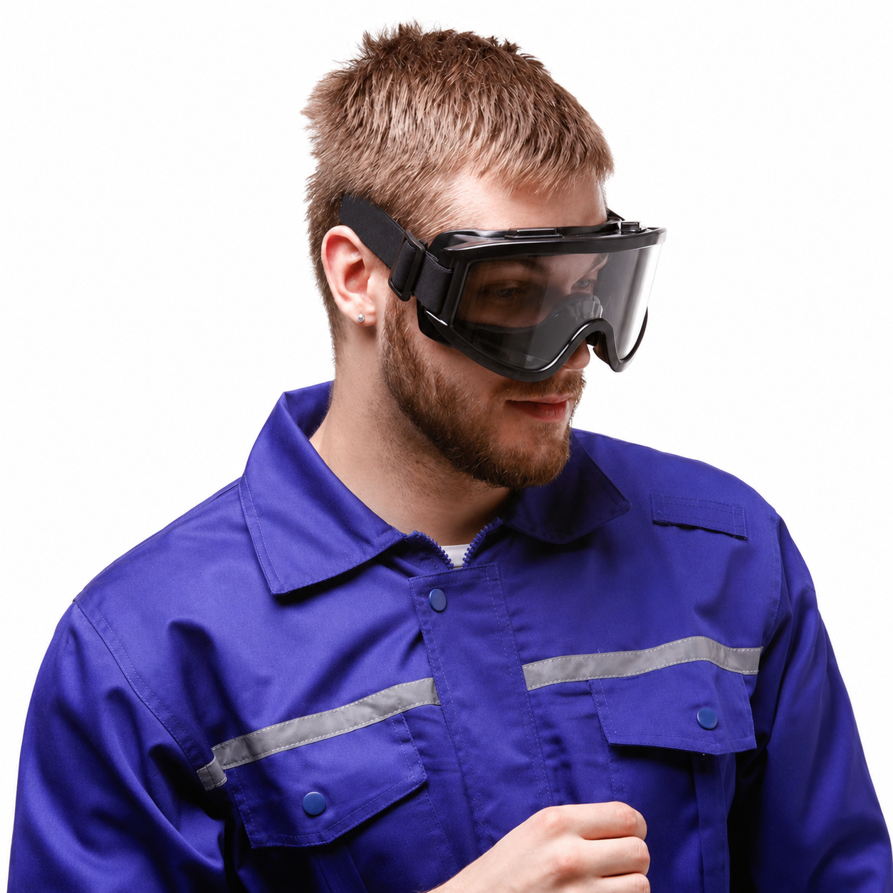 Anti-Fog Lawn Mowing Safety Goggles – Lightweight Adjustable Eye Protection