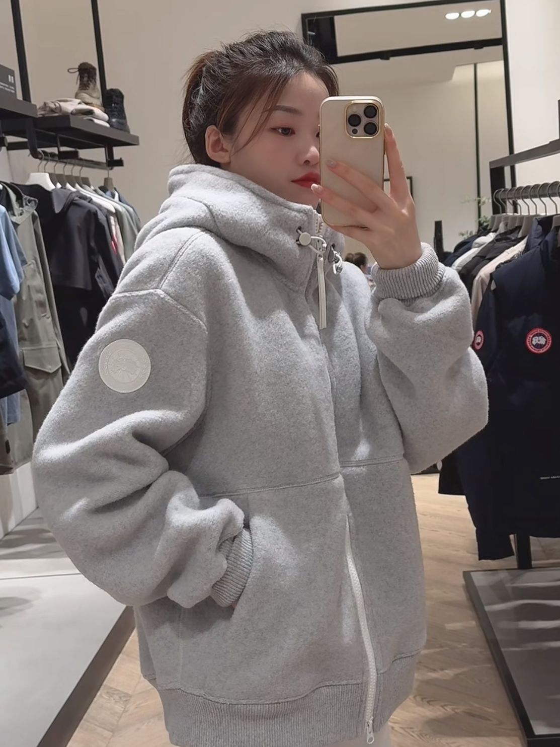 【CANADA GOOSE旗艦店】ラムウールのコート 男女兼用 ご好評に付き再入荷！