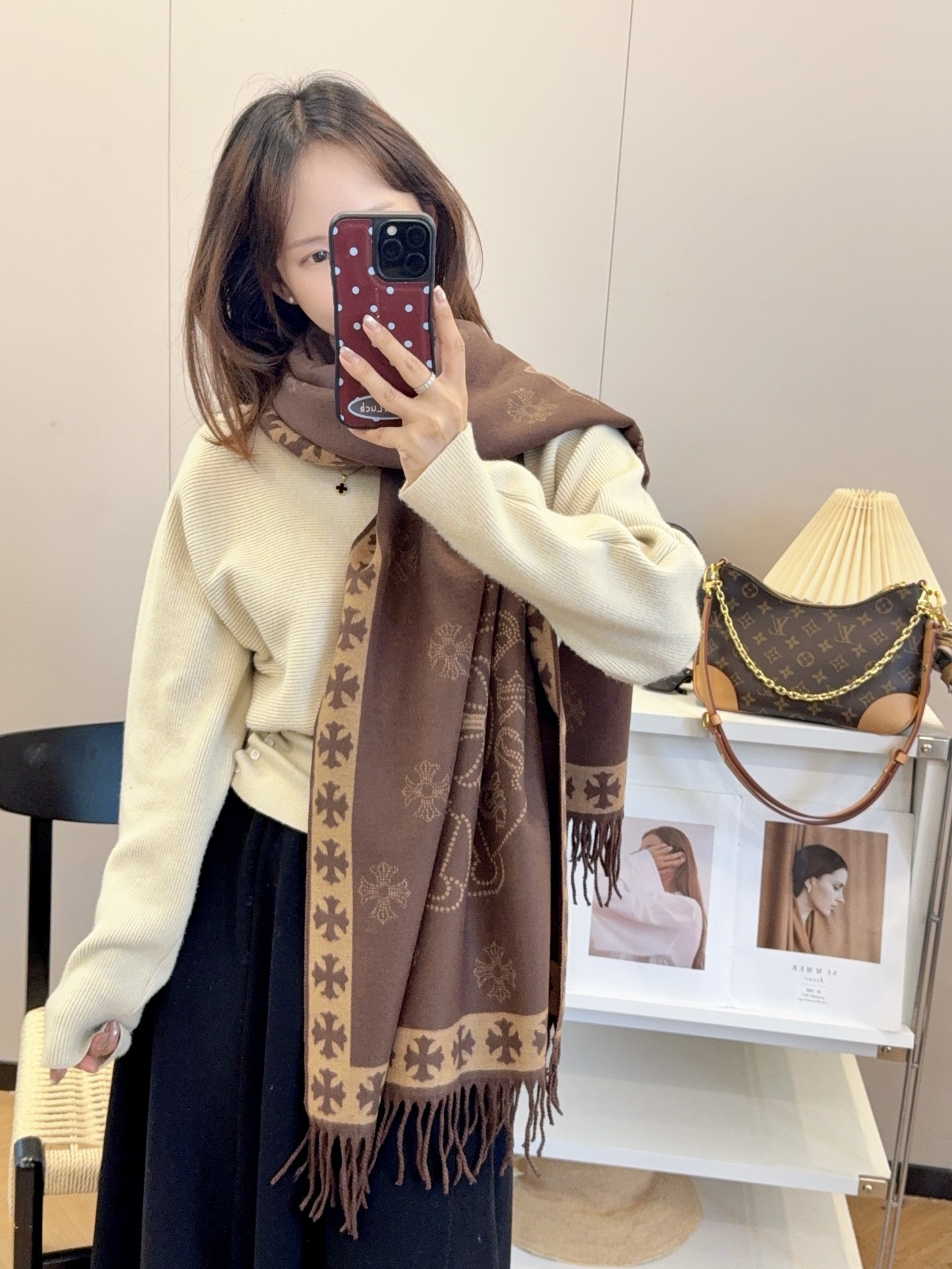 【CHROME HEARTS公式旗艦店】クロムハーツ スカーフ 限定発売 送料無料