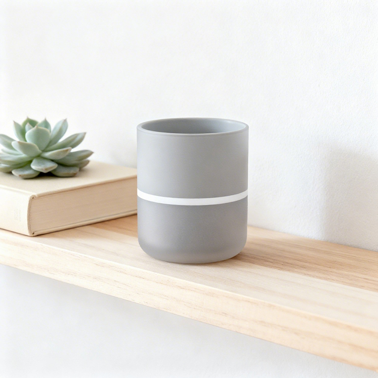 現代簡約灰色咖啡杯