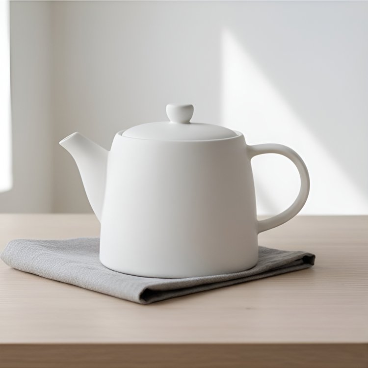 手工陶瓷茶壺與茶杯組合