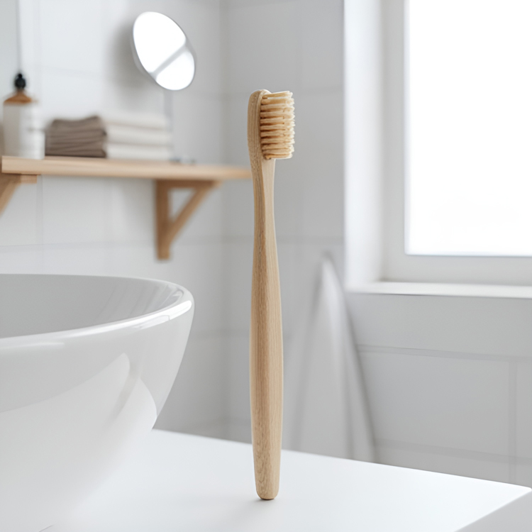 原木色天然牙刷（8支）