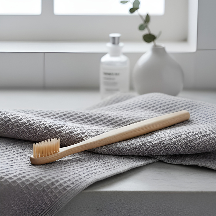 原木色天然牙刷（8支）