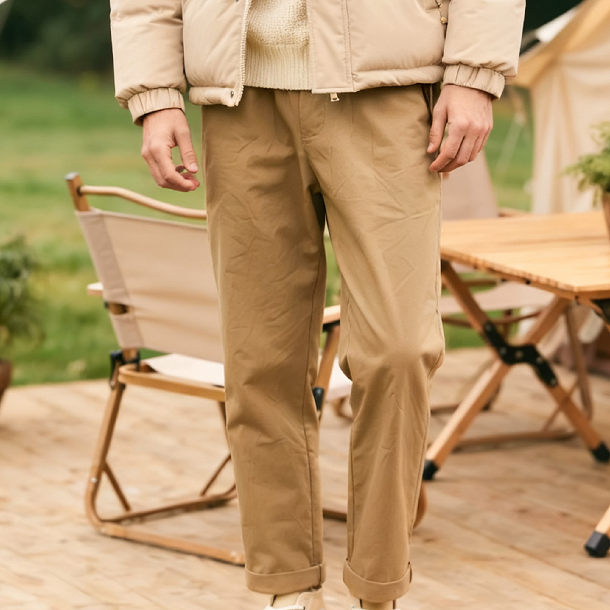 편안한 스트레이트 남성 바지