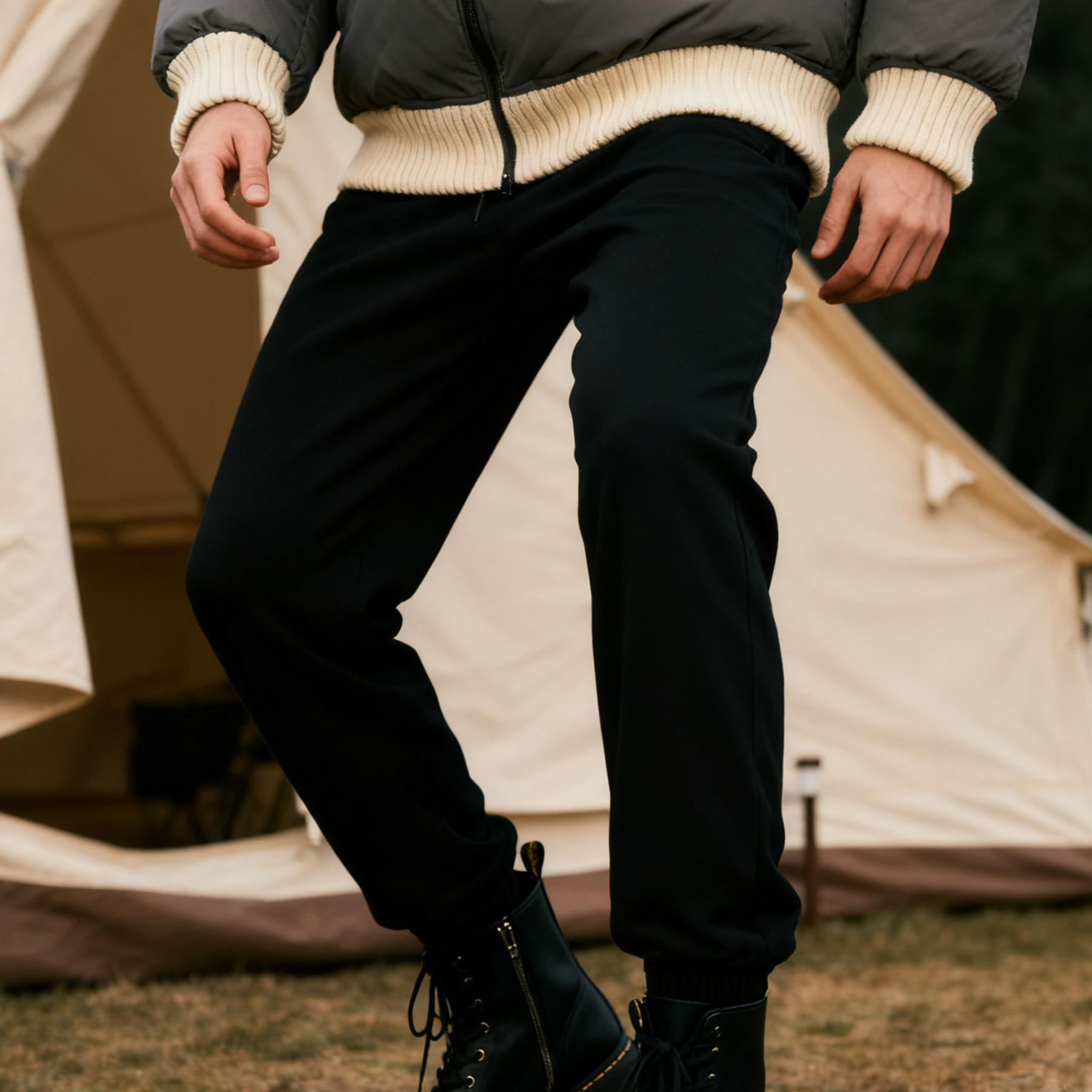 남성 캐주얼 순면 조거 팬츠