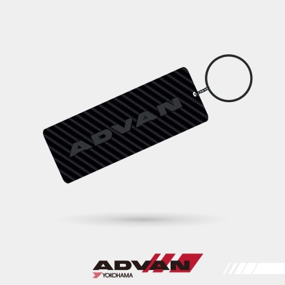 ADVAN CARBON-FIBRE/FABRIC KEYCHAIN