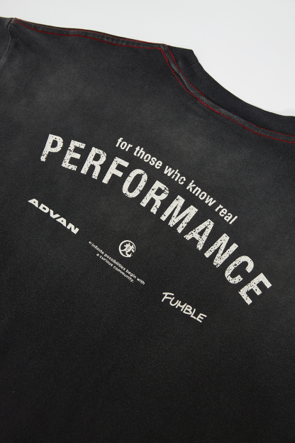 ADVAN X FUMBLE WASHED LOGO TEE