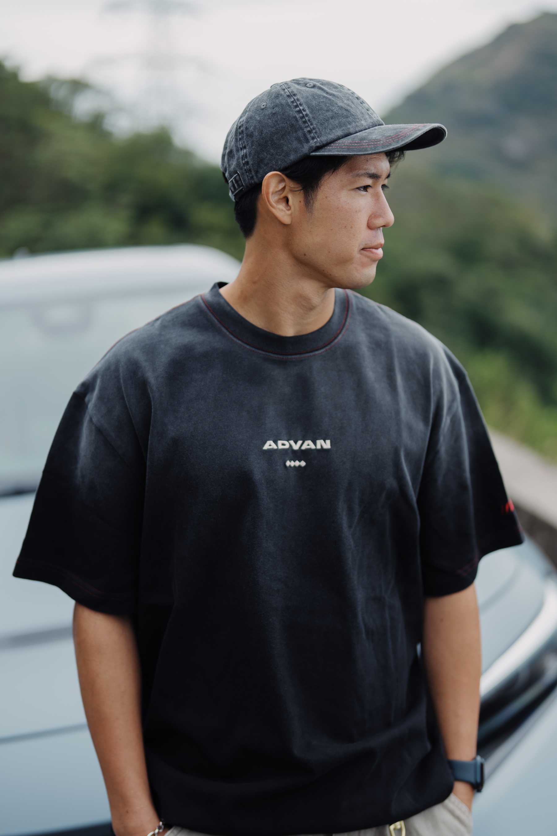 ADVAN X FUMBLE WASHED LOGO TEE