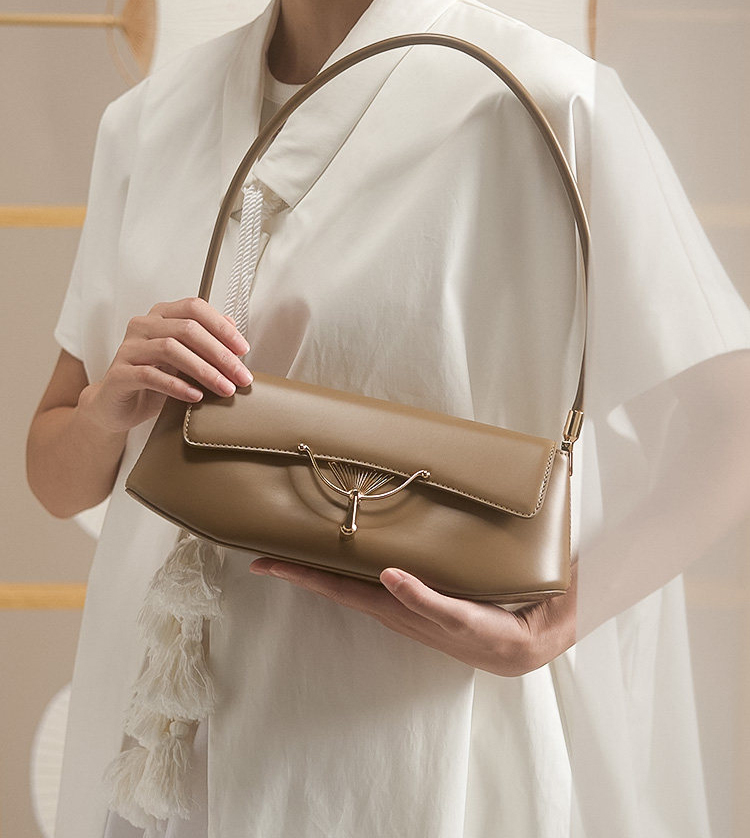 原創小眾設計高級感羽扇包S2372號