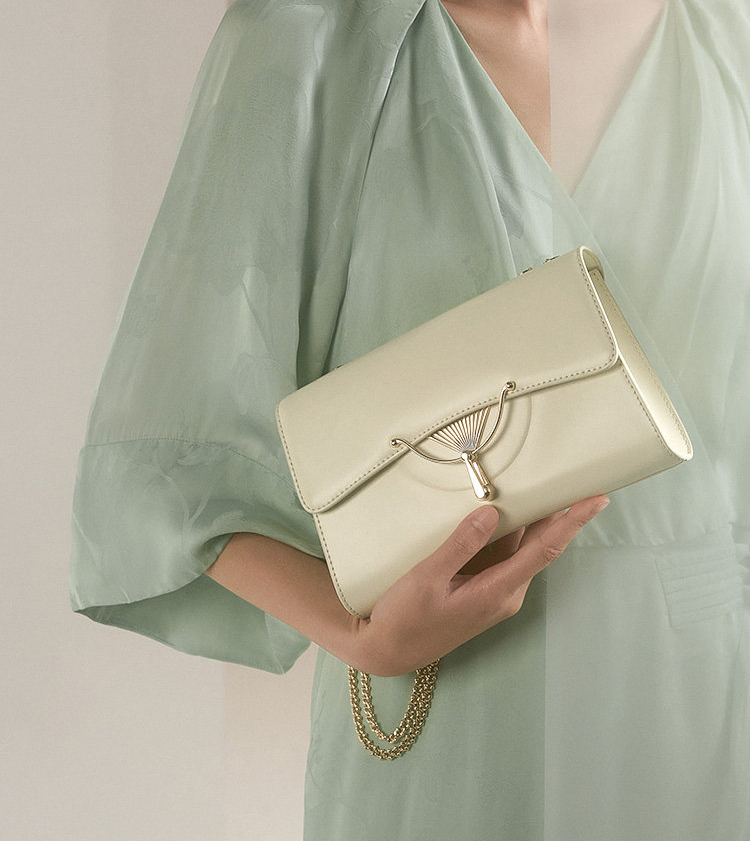 原創小眾設計感手拿鍊條霓虹包2370號