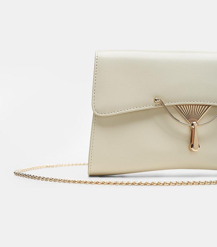 原創小眾設計感手拿鍊條霓虹包2370號