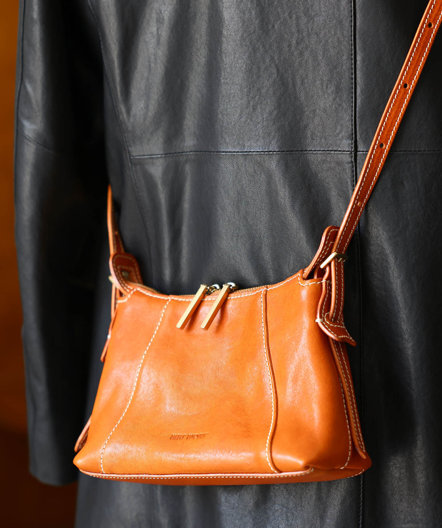 真皮托特包復古手工通勤法式斜背包KB-3238號