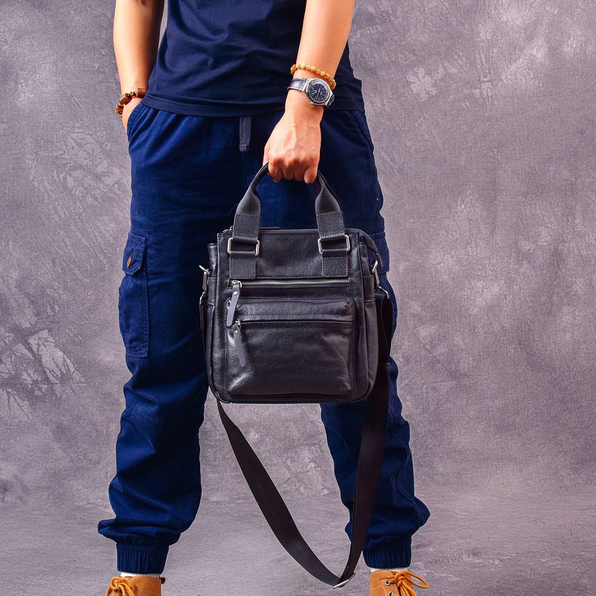 真皮通勤款商務小包2404號