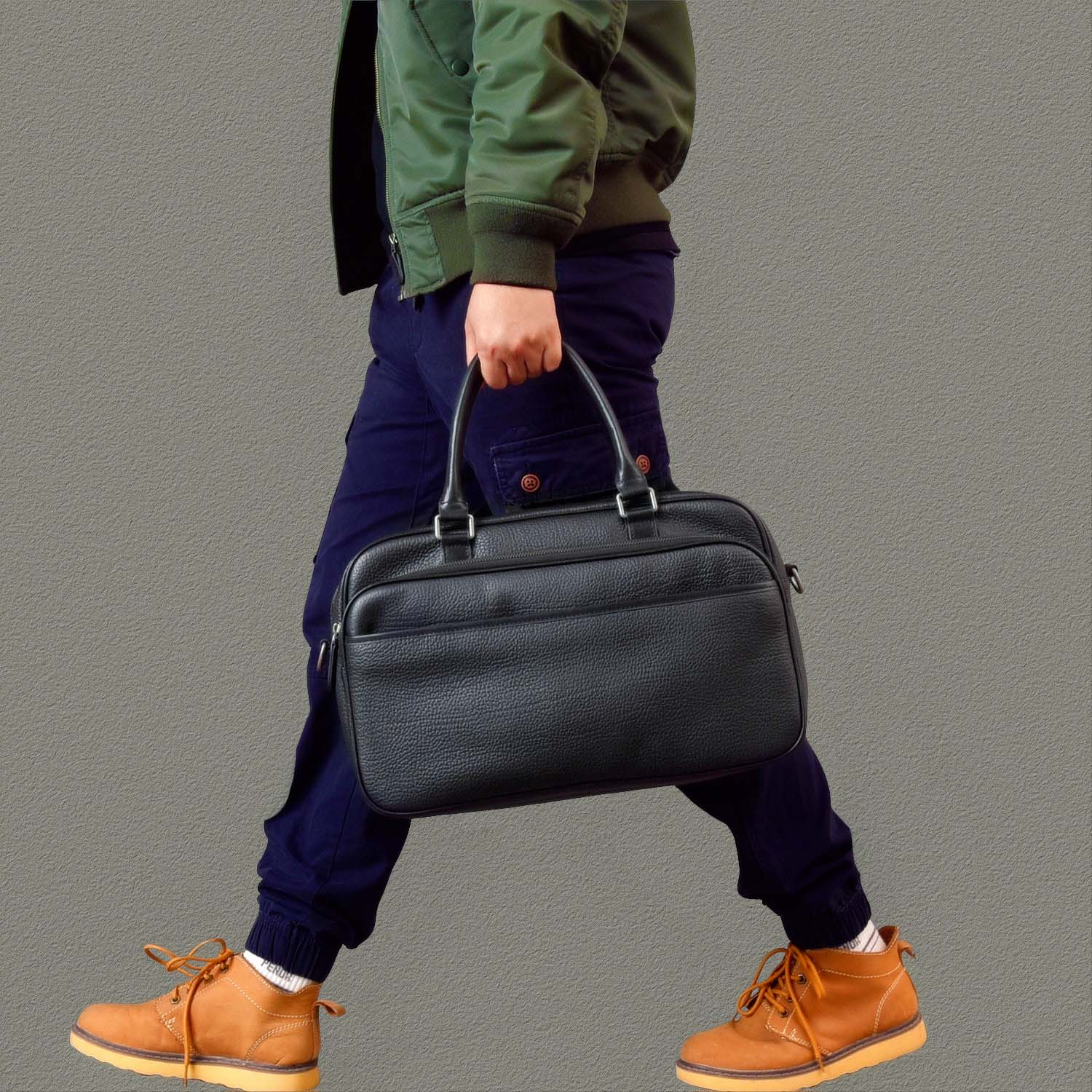 高質感真皮男士手提包2415號