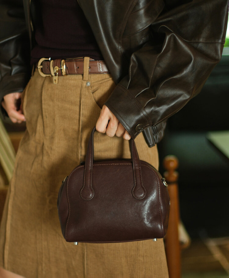 DEEPKEE 眞皮メラルド手提包 W3808 號