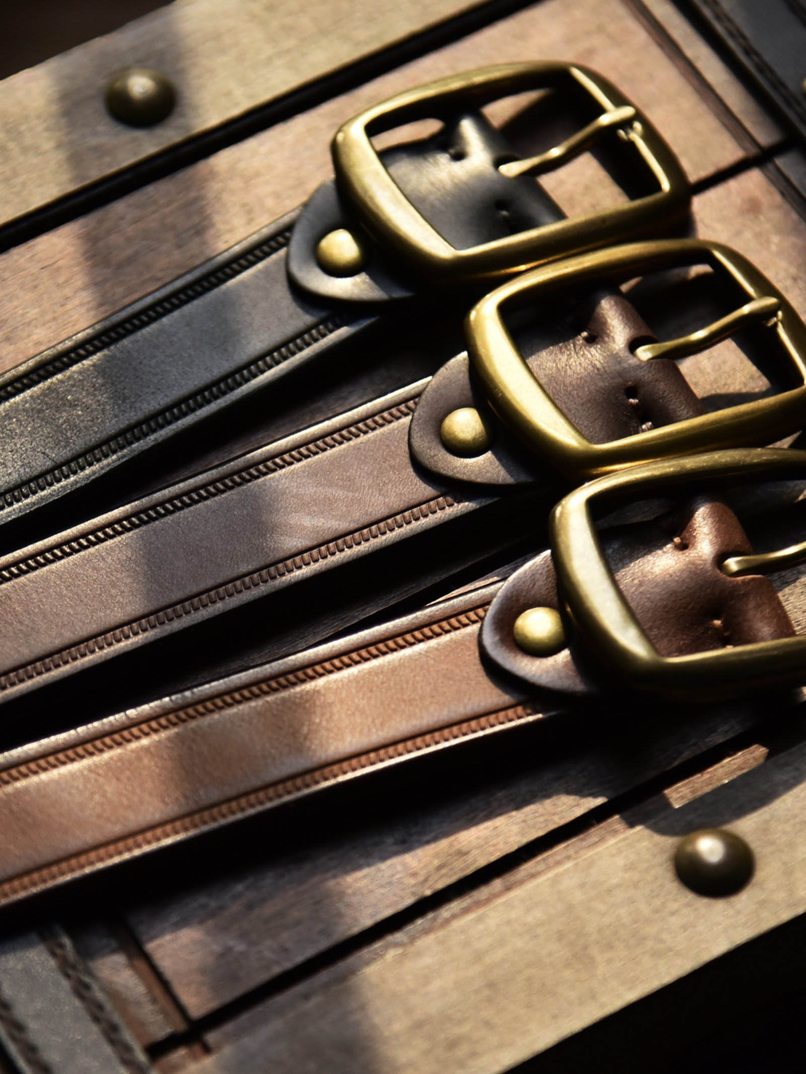 DEEPKEE 手作り純銅針扣頭層牛皮腰帶 0829 號