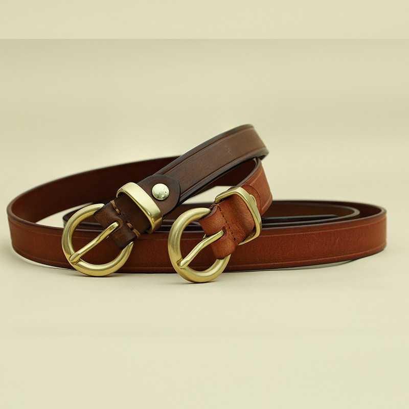 DEEPKEE 手作り簡約真皮腰帶 827 號